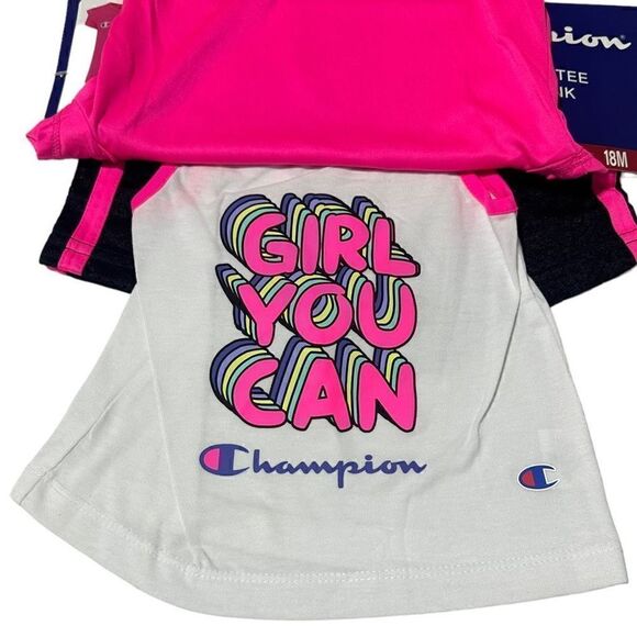 Champion Toddler Girls 3 Piece Active Set Size 18M - Picture 4 of 9